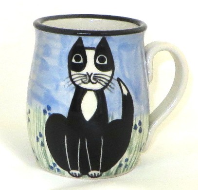 Cat Sitting Tux -Deluxe Mug - Click Image to Close